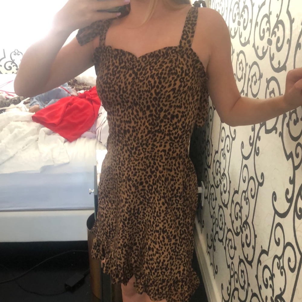 Shein leopard mini dress